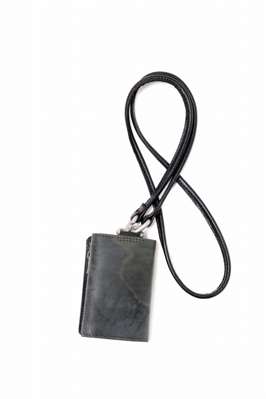 画像をギャラリービューアに読み込む, ierib smart folding neck wallet / Marble Cordovan (BLACK-C)