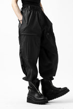 画像をギャラリービューアに読み込む, Y's.... WRINKLE TEXTURE TACTICAL PANTS (BLACK)