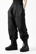 画像をギャラリービューアに読み込む, Y's.... WRINKLE TEXTURE TACTICAL PANTS (BLACK)