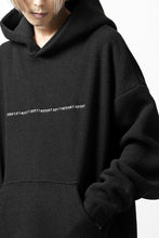 画像をギャラリービューアに読み込む, A.F ARTEFACT "FLUFFY" EMBROIDERED HOODIE / BomberFLEECE (BLACK)