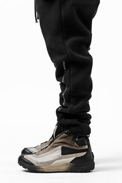 画像をギャラリービューアに読み込む, A.F ARTEFACT "FLUFFY" EMBROIDERED TRACK PANTS / BomberFLEECE (BLACK)