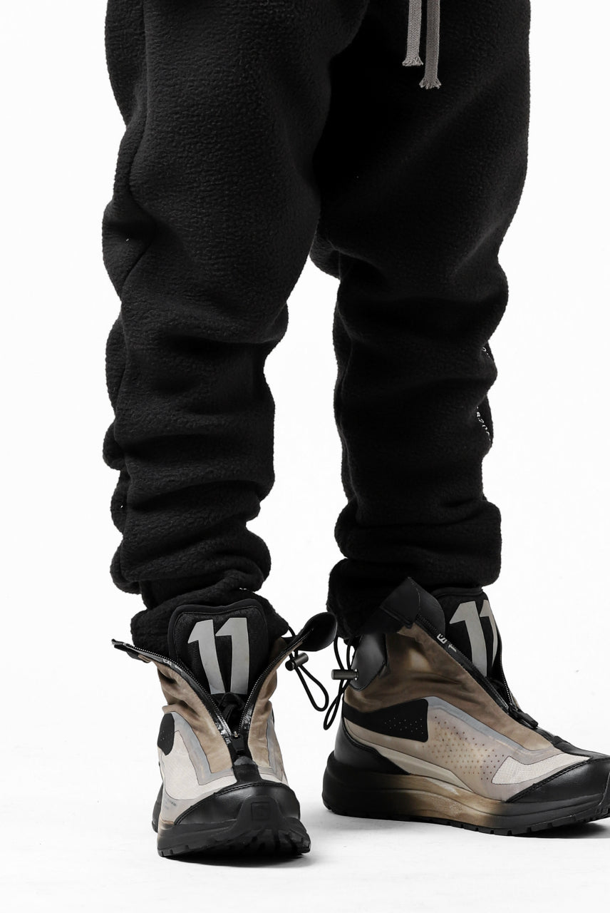 画像をギャラリービューアに読み込む, A.F ARTEFACT "FLUFFY" EMBROIDERED TRACK PANTS / BomberFLEECE (BLACK)