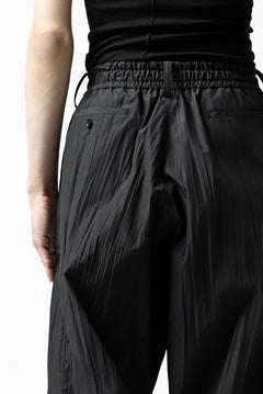 画像をギャラリービューアに読み込む, Y's.... WRINKLE TEXTURE TACTICAL PANTS (BLACK)