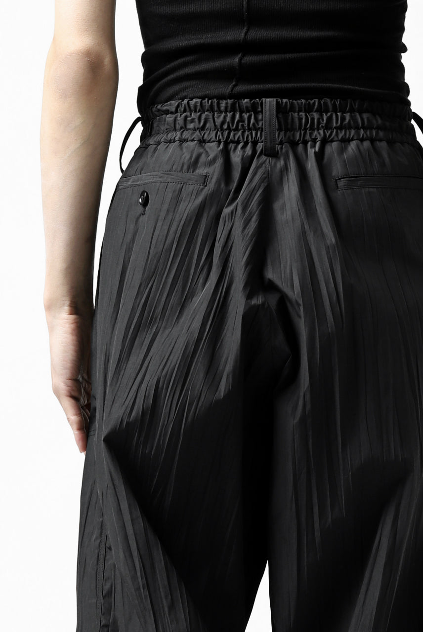 画像をギャラリービューアに読み込む, Y's.... WRINKLE TEXTURE TACTICAL PANTS (BLACK)