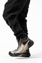 画像をギャラリービューアに読み込む, A.F ARTEFACT "FLUFFY" EMBROIDERED TRACK PANTS / BomberFLEECE (BLACK)