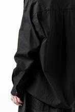 画像をギャラリービューアに読み込む, KLASICA SH-040 OVERSIZED SHORT PULLOVER SHIRT / DRY BACK TWILL (BLACK)