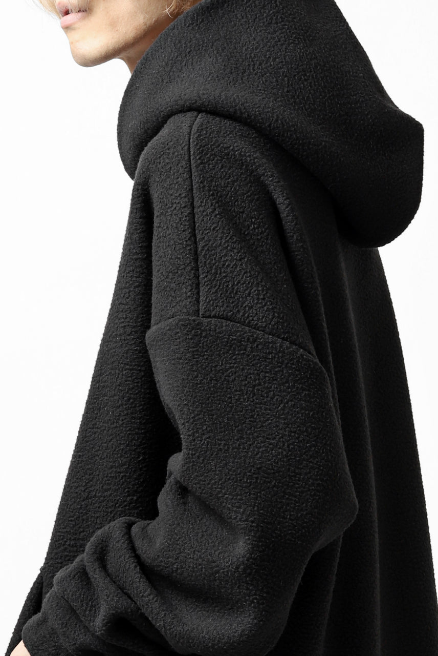 画像をギャラリービューアに読み込む, A.F ARTEFACT "FLUFFY" EMBROIDERED HOODIE / BomberFLEECE (BLACK)