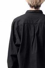 画像をギャラリービューアに読み込む, KLASICA SH-040 OVERSIZED SHORT PULLOVER SHIRT / DRY BACK TWILL (BLACK)