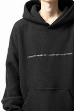 画像をギャラリービューアに読み込む, A.F ARTEFACT "FLUFFY" EMBROIDERED HOODIE / BomberFLEECE (BLACK)