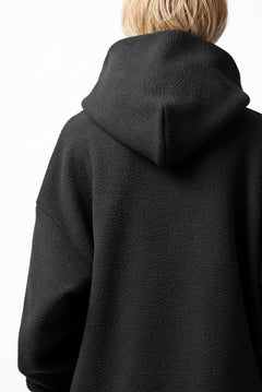 画像をギャラリービューアに読み込む, A.F ARTEFACT "FLUFFY" EMBROIDERED HOODIE / BomberFLEECE (BLACK)