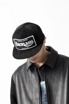 Load image into Gallery viewer, ISAMU KATAYAMA BACKLASH KANGAROO SUEDE MESH CAP (BLACK)