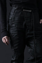 画像をギャラリービューアに読み込む, masnada BAGGY JEANS / REPURPOSED STRETCH (BLACK HAND SMEARED RESIN)