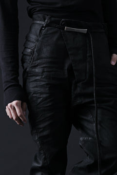 画像をギャラリービューアに読み込む, masnada BAGGY JEANS / REPURPOSED STRETCH (BLACK HAND SMEARED RESIN)