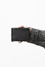 画像をギャラリービューアに読み込む, discord Yohji Yamamoto Money Clip Wallet / Shrink Cow Skin Leather (BLACK)