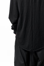 画像をギャラリービューアに読み込む, KLASICA D'ARCY RAGLAN REGULAR FIT PULL / JACQUARD KNIT JERSEY (BLACK x BLACK)