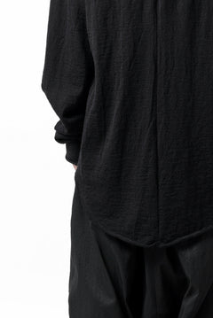 画像をギャラリービューアに読み込む, KLASICA D'ARCY RAGLAN REGULAR FIT PULL / JACQUARD KNIT JERSEY (BLACK x BLACK)