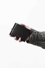画像をギャラリービューアに読み込む, discord Yohji Yamamoto Money Clip Wallet / Shrink Cow Skin Leather (BLACK)