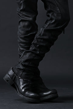 画像をギャラリービューアに読み込む, masnada SLIM JEANS / REPURPOSED STRETCH (BLACK HAND SMEARED RESIN)