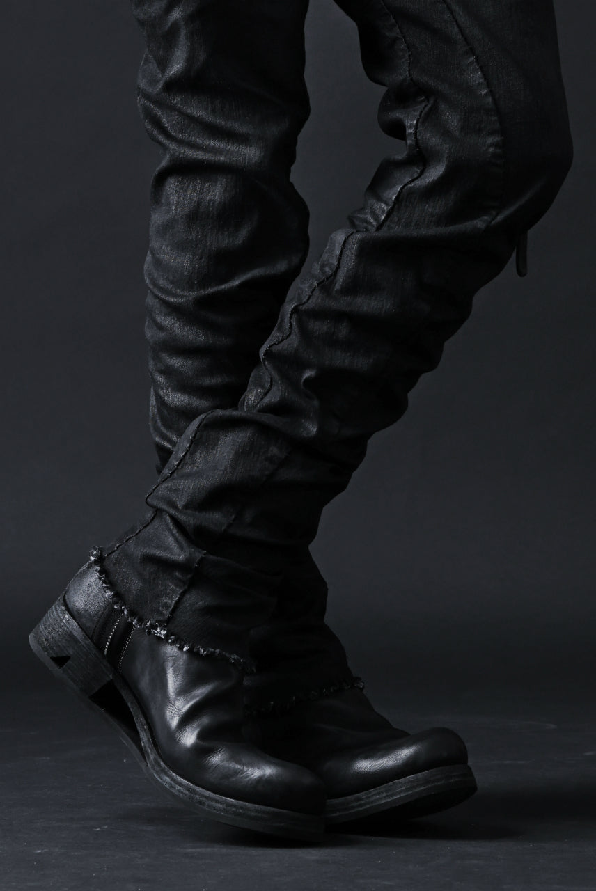 画像をギャラリービューアに読み込む, masnada SLIM JEANS / REPURPOSED STRETCH (BLACK HAND SMEARED RESIN)