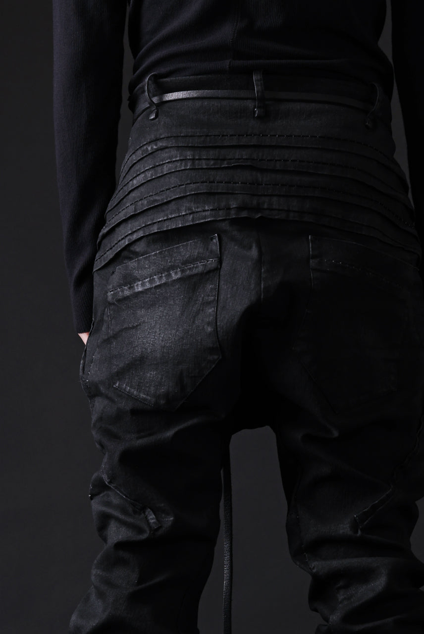 画像をギャラリービューアに読み込む, masnada BAGGY JEANS / REPURPOSED STRETCH (BLACK HAND SMEARED RESIN)