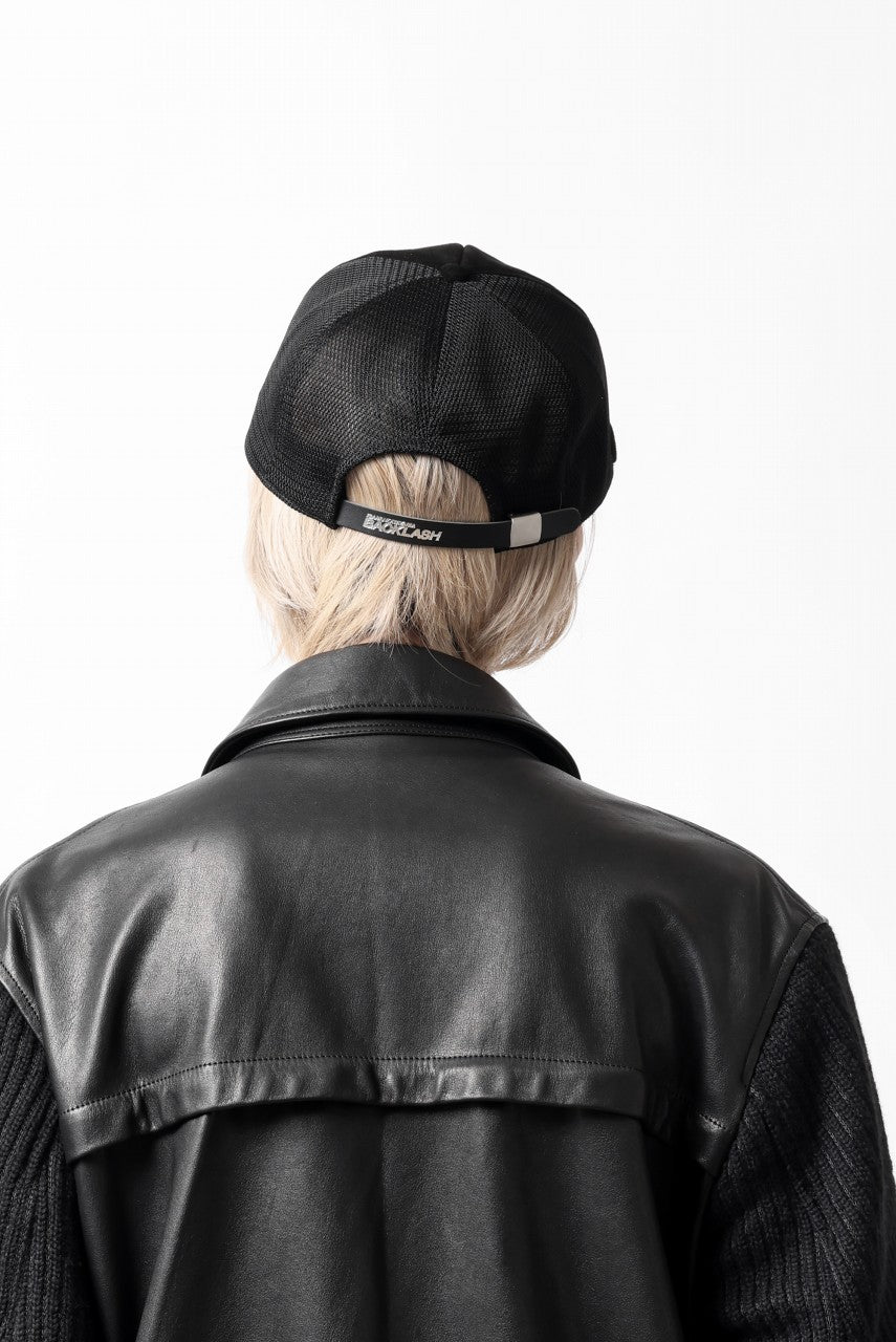Load image into Gallery viewer, ISAMU KATAYAMA BACKLASH KANGAROO SUEDE MESH CAP (BLACK)