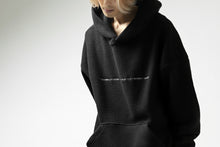 画像をギャラリービューアに読み込む, A.F ARTEFACT "FLUFFY" EMBROIDERED HOODIE / BomberFLEECE (BLACK)