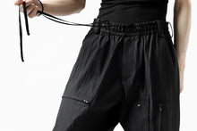画像をギャラリービューアに読み込む, Y's.... WRINKLE TEXTURE TACTICAL PANTS (BLACK)