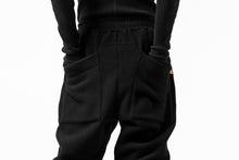 画像をギャラリービューアに読み込む, A.F ARTEFACT "FLUFFY" EMBROIDERED TRACK PANTS / BomberFLEECE (BLACK)