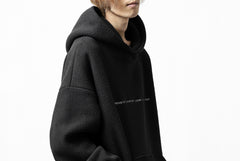 画像をギャラリービューアに読み込む, A.F ARTEFACT "FLUFFY" EMBROIDERED HOODIE / BomberFLEECE (BLACK)