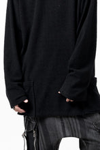 Load image into Gallery viewer, ISAMU KATAYAMA BACKLASH RANDOM PILE FABRIC LONG SLEEVE CUT & SEWN (BLACK)