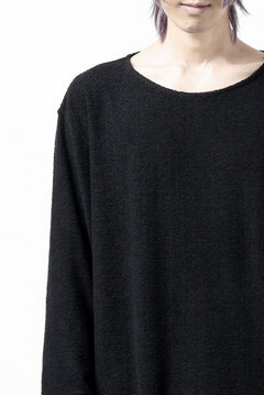 Load image into Gallery viewer, ISAMU KATAYAMA BACKLASH RANDOM PILE FABRIC LONG SLEEVE CUT & SEWN (BLACK)