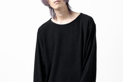 Load image into Gallery viewer, ISAMU KATAYAMA BACKLASH RANDOM PILE FABRIC LONG SLEEVE CUT & SEWN (BLACK)