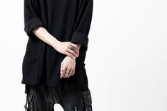 Load image into Gallery viewer, ISAMU KATAYAMA BACKLASH RANDOM PILE FABRIC LONG SLEEVE CUT & SEWN (BLACK)