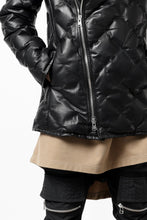 画像をギャラリービューアに読み込む, ISAMU KATAYAMA BACKLASH HOODED DOWN JACKET / LUXURY STEER + POLISH WHITE GOOSE (BLACK)