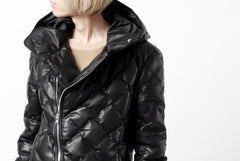 画像をギャラリービューアに読み込む, ISAMU KATAYAMA BACKLASH HOODED DOWN JACKET / LUXURY STEER + POLISH WHITE GOOSE (BLACK)
