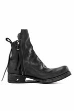 画像をギャラリービューアに読み込む, BORIS BIDJAN SABERI HORSE LEATHER SIDE ZIP BOOTS / OBJECT DYED & MOLDED "BOOT1-F2519M" (BLACK)