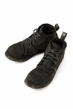 画像をギャラリービューアに読み込む, BORIS BIDJAN SABERI CANVAS FABRIC LACE UP MIDDLE BOOTS / OBJECT DYED &amp; HAND-TREATED &quot;BOOT4&quot; (WEHR GRÜN)