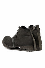 画像をギャラリービューアに読み込む, BORIS BIDJAN SABERI CANVAS FABRIC LACE UP MIDDLE BOOTS / OBJECT DYED &amp; HAND-TREATED &quot;BOOT4&quot; (WEHR GRÜN)