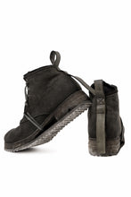 画像をギャラリービューアに読み込む, BORIS BIDJAN SABERI CANVAS FABRIC LACE UP MIDDLE BOOTS / OBJECT DYED &amp; HAND-TREATED &quot;BOOT4&quot; (WEHR GRÜN)