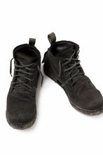 画像をギャラリービューアに読み込む, BORIS BIDJAN SABERI CANVAS FABRIC LACE UP MIDDLE BOOTS / OBJECT DYED &amp; HAND-TREATED &quot;BOOT4&quot; (WEHR GRÜN)