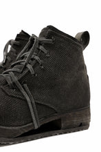 画像をギャラリービューアに読み込む, BORIS BIDJAN SABERI CANVAS FABRIC LACE UP MIDDLE BOOTS / OBJECT DYED &amp; HAND-TREATED &quot;BOOT4&quot; (WEHR GRÜN)