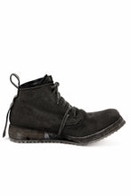 画像をギャラリービューアに読み込む, BORIS BIDJAN SABERI CANVAS FABRIC LACE UP MIDDLE BOOTS / OBJECT DYED &amp; HAND-TREATED &quot;BOOT4&quot; (WEHR GRÜN)