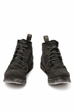 画像をギャラリービューアに読み込む, BORIS BIDJAN SABERI CANVAS FABRIC LACE UP MIDDLE BOOTS / OBJECT DYED &amp; HAND-TREATED &quot;BOOT4&quot; (WEHR GRÜN)