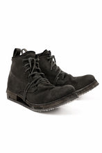 画像をギャラリービューアに読み込む, BORIS BIDJAN SABERI CANVAS FABRIC LACE UP MIDDLE BOOTS / OBJECT DYED &amp; HAND-TREATED &quot;BOOT4&quot; (WEHR GRÜN)