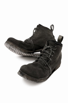 画像をギャラリービューアに読み込む, BORIS BIDJAN SABERI CANVAS FABRIC LACE UP MIDDLE BOOTS / OBJECT DYED & HAND-TREATED "BOOT4" (WEHR GRÜN)
