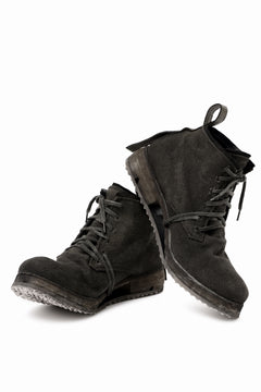 画像をギャラリービューアに読み込む, BORIS BIDJAN SABERI CANVAS FABRIC LACE UP MIDDLE BOOTS / OBJECT DYED &amp; HAND-TREATED &quot;BOOT4&quot; (WEHR GRÜN)