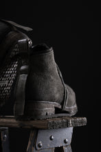 画像をギャラリービューアに読み込む, BORIS BIDJAN SABERI CANVAS FABRIC LACE UP MIDDLE BOOTS / OBJECT DYED & HAND-TREATED "BOOT4" (WEHR GRÜN)