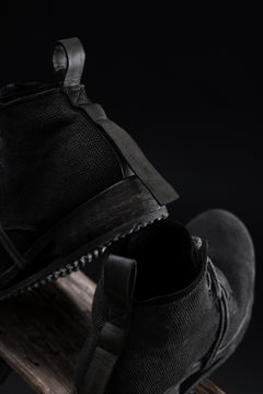 画像をギャラリービューアに読み込む, BORIS BIDJAN SABERI CANVAS FABRIC LACE UP MIDDLE BOOTS / OBJECT DYED &amp; HAND-TREATED &quot;BOOT4&quot; (WEHR GRÜN)