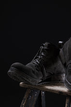 画像をギャラリービューアに読み込む, BORIS BIDJAN SABERI CANVAS FABRIC LACE UP MIDDLE BOOTS / OBJECT DYED & HAND-TREATED "BOOT4" (WEHR GRÜN)