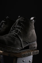画像をギャラリービューアに読み込む, BORIS BIDJAN SABERI CANVAS FABRIC LACE UP MIDDLE BOOTS / OBJECT DYED & HAND-TREATED "BOOT4" (WEHR GRÜN)